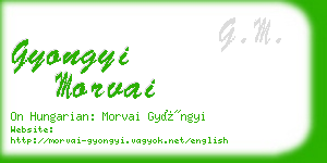 gyongyi morvai business card